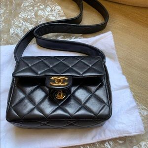Vintage Rare Chanel Quilted Flap Mini bag.
